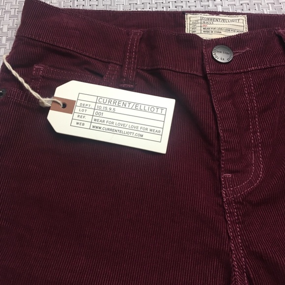 Current Elliott Cropped Flared Corduroy Jeans 25 - Picture 8 of 14